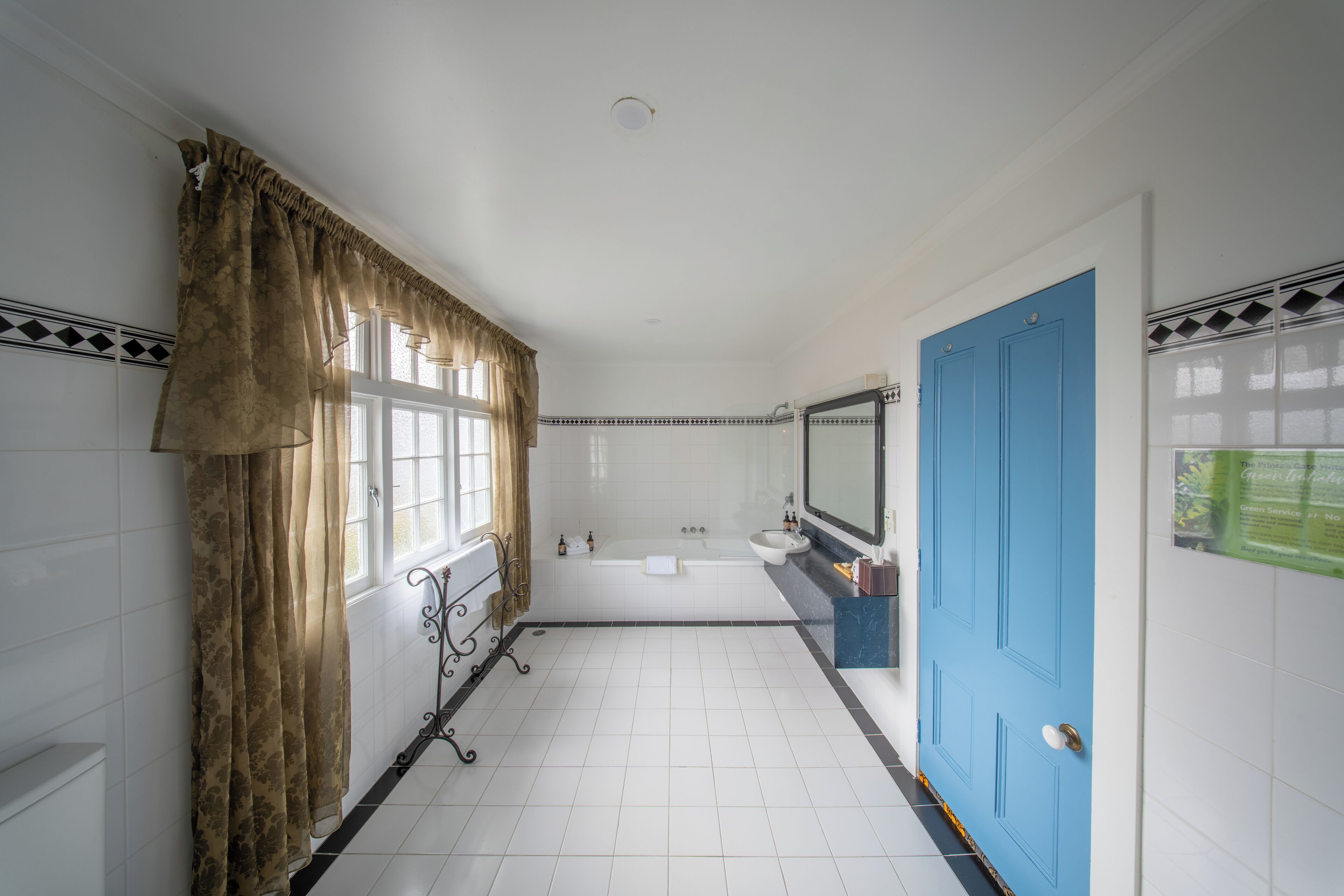 duchess suite | bathroom | designer toiletries, hair dryer, bathrobes, towels