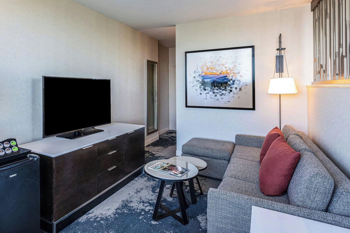 Suite Junior, 1 trÚs grand lit et 1 canapé-lit | 1 chambre, draps en coton égyptien, literie de qualité supérieure