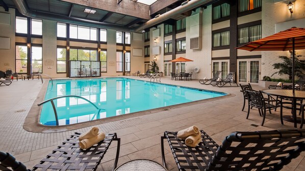 Indoor pool, a heated pool