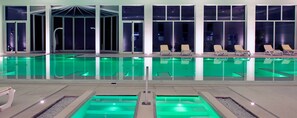Indoor pool, outdoor pool
