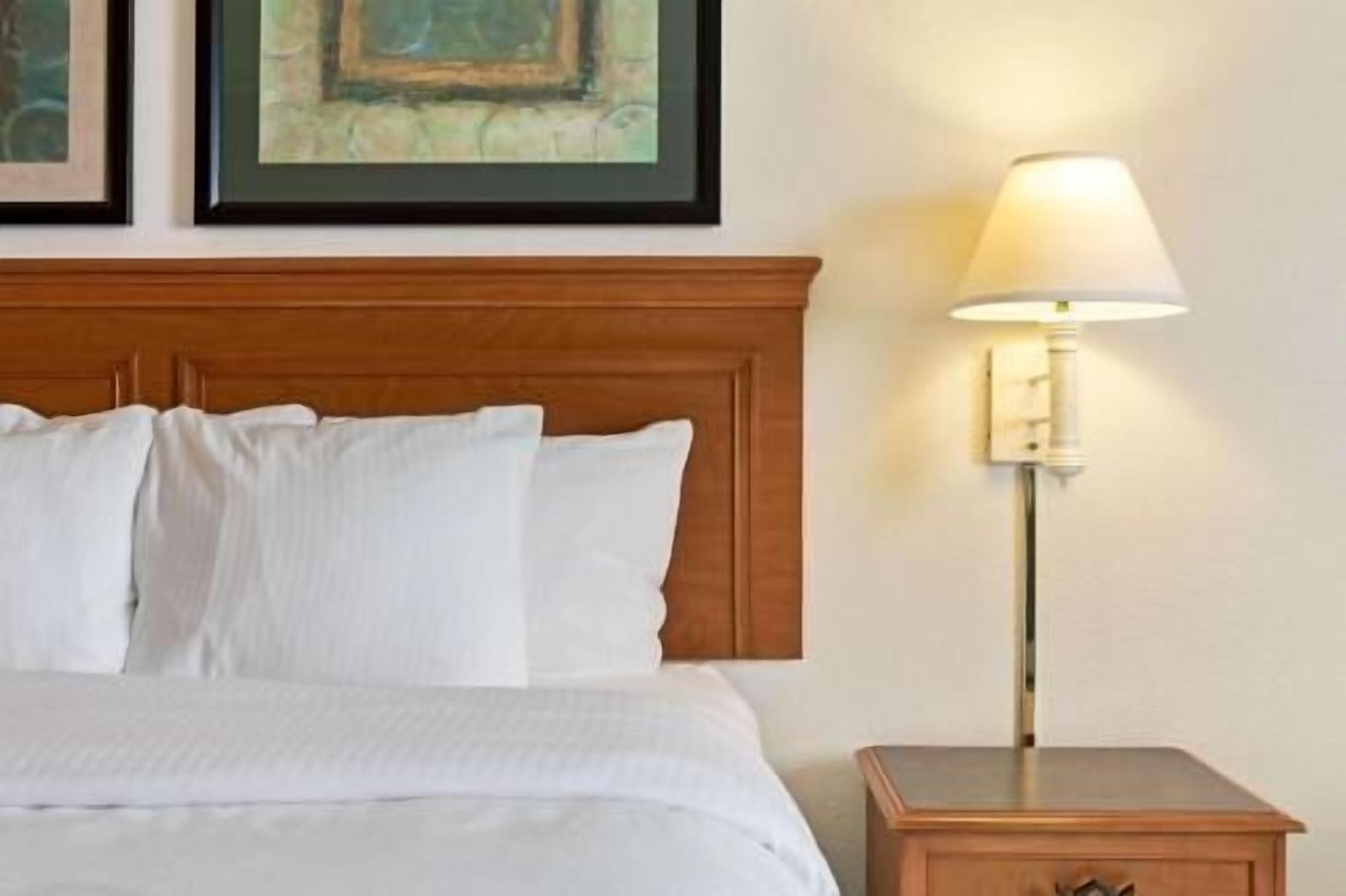 Pillow-top beds, desk, laptop workspace, blackout curtains