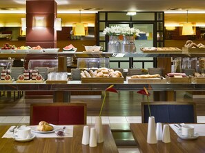 Daily buffet breakfast (EUR 24 per person)