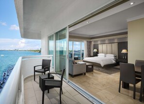 Grand Suite, 1 King Bed, Bay View | Hypo-allergenic bedding, in-room safe, desk, iron/ironing board