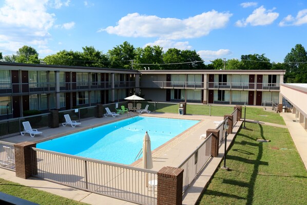 Outdoor banquet area
