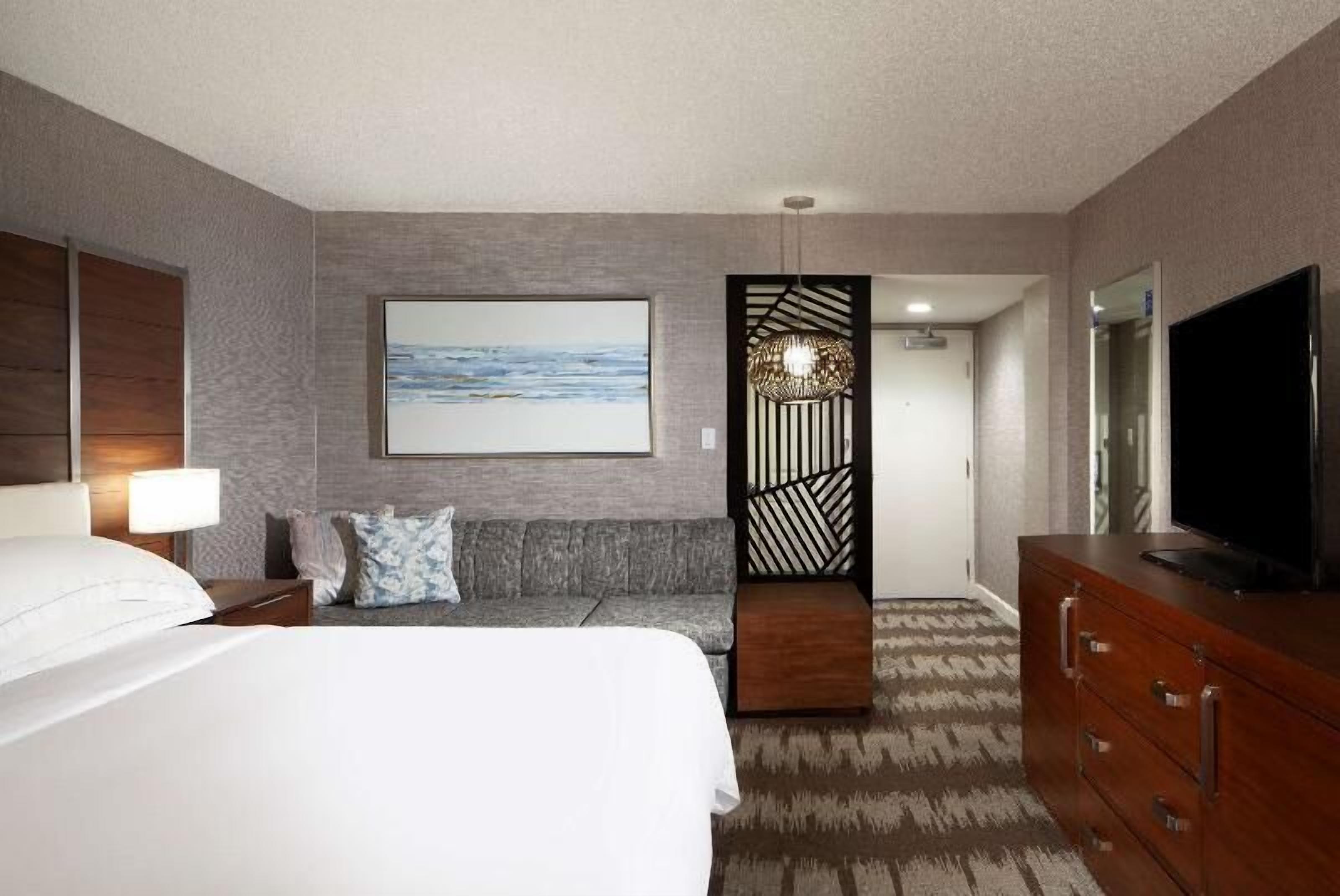 Premium bedding, down comforters, pillowtop beds, desk