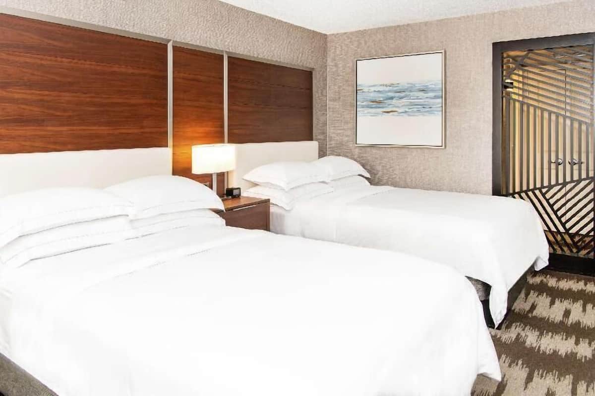 Premium bedding, down comforters, pillowtop beds, desk