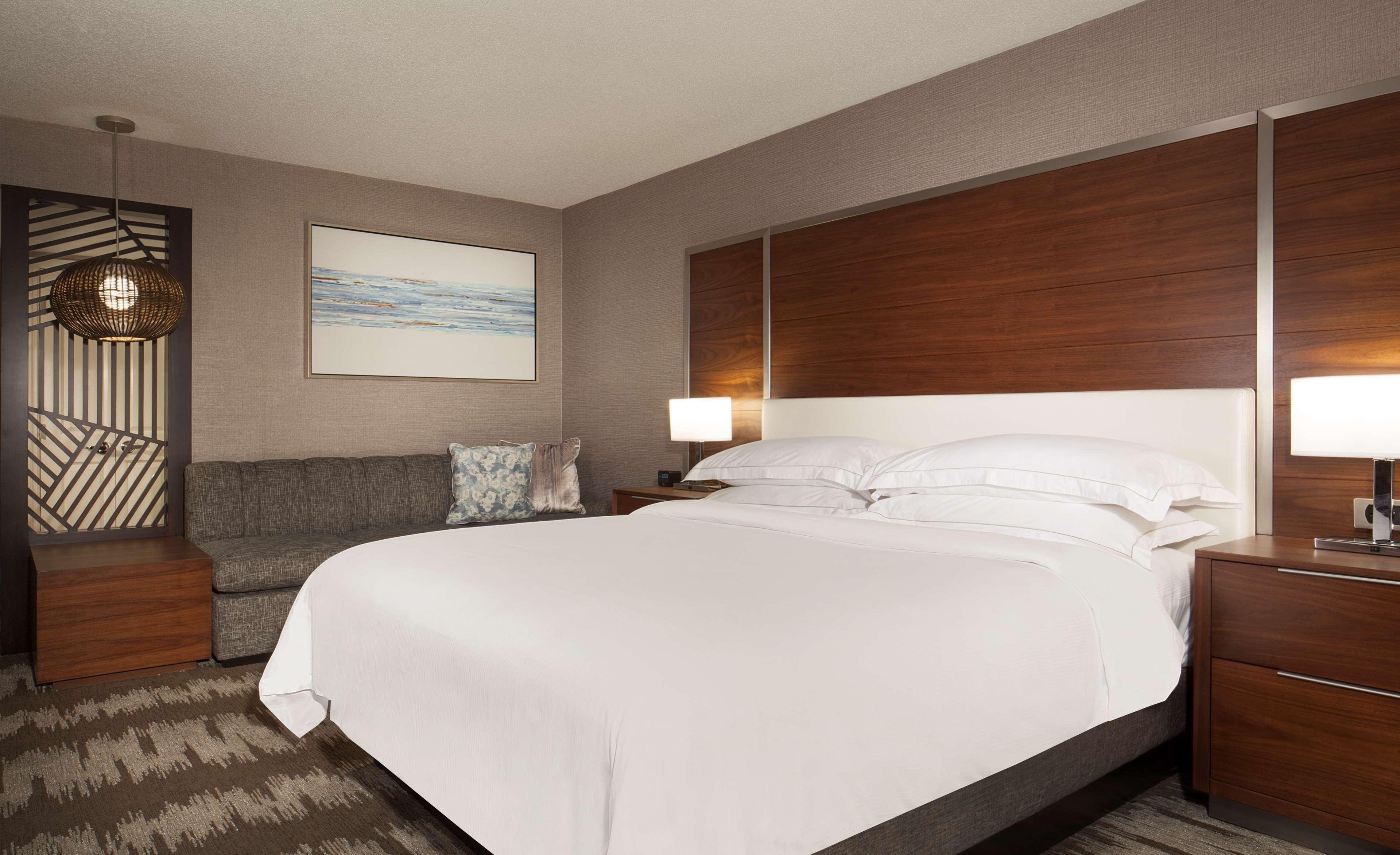 Premium bedding, down comforters, pillowtop beds, desk