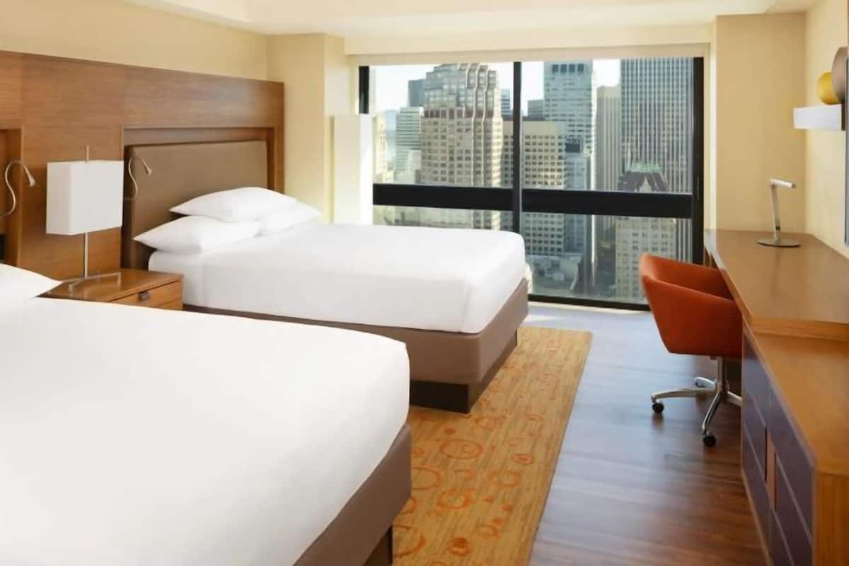 Premium bedding, pillow-top beds, in-room safe, desk