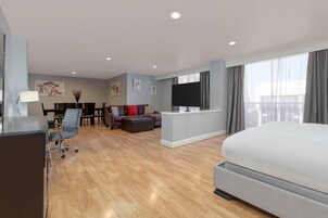 Presidential Suite, 1 King Bed, Non Smoking | Premium bedding, desk, iron/ironing board, free cribs/infant beds