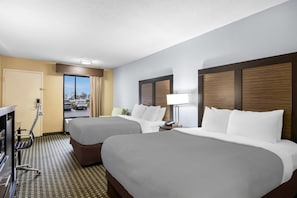 Standard Room, 2 Queen Beds, Non Smoking | Iron/ironing board, rollaway beds, free WiFi, bed sheets