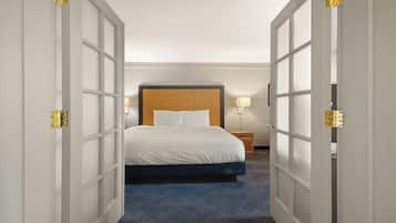Suite, 1 King Bed, Non Smoking, Pool View | Premium bedding, pillowtop beds, desk, iron/ironing board