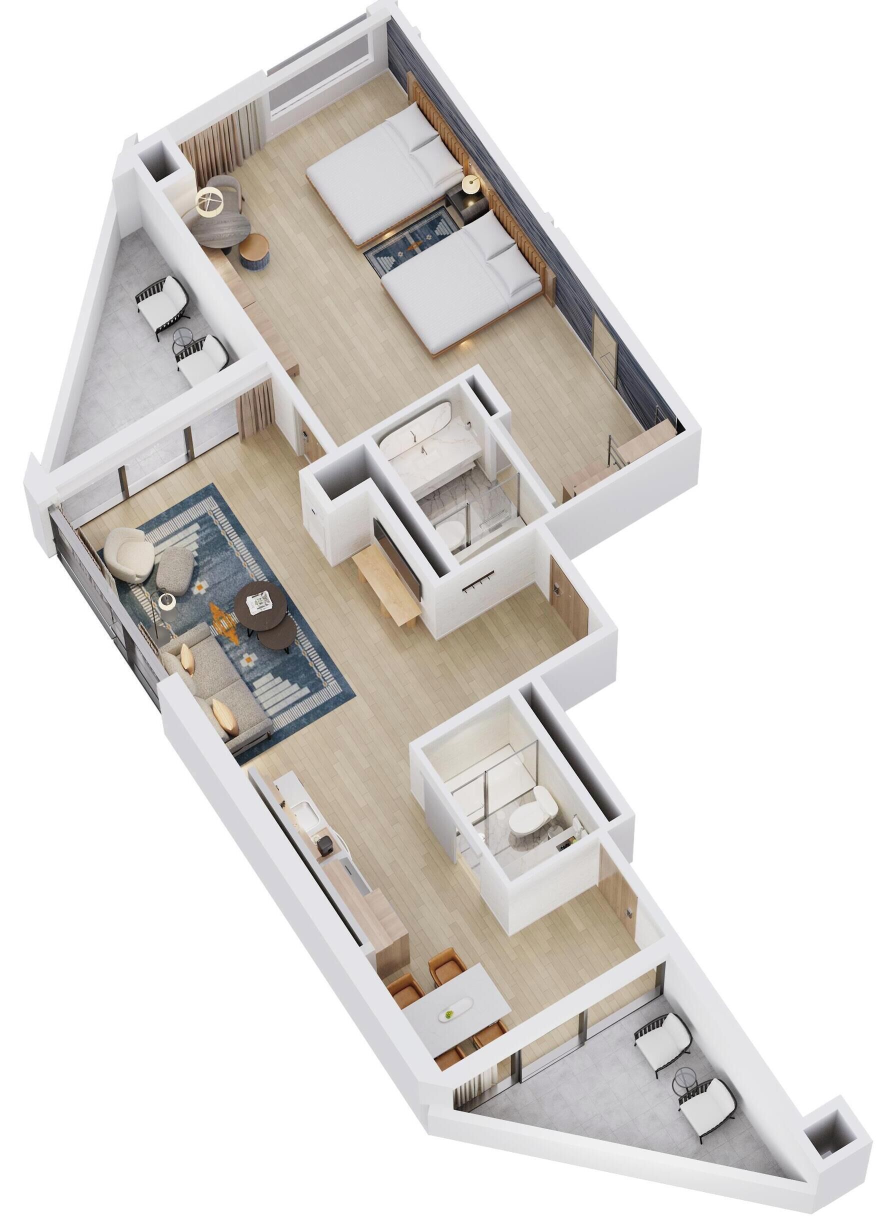 Suite, 2 letti queen (Extended Stay) | Biancheria da letto di alta qualità, copriletto in piuma