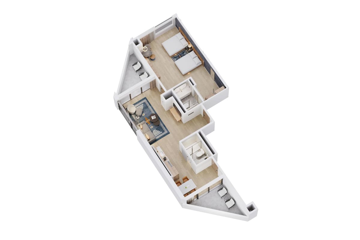 Suite, 2 Queen Beds (Extended Stay) | Premium bedding, down comforters, memory foam beds, in-room safe