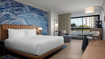 Premium bedding, down duvets, memory-foam beds, in-room safe
