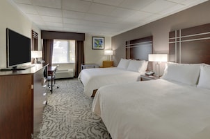 Premium bedding, desk, blackout drapes, iron/ironing board
