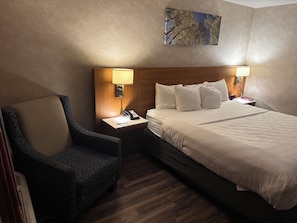 Standard Room, 1 King Bed, Non Smoking | Premium bedding, desk, blackout drapes, iron/ironing board