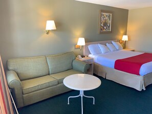 Room, 1 King Bed, Smoking (Deluxe) | Iron/ironing board, free WiFi, bed sheets - Americas Best Value Inn Meridian (Meridian)