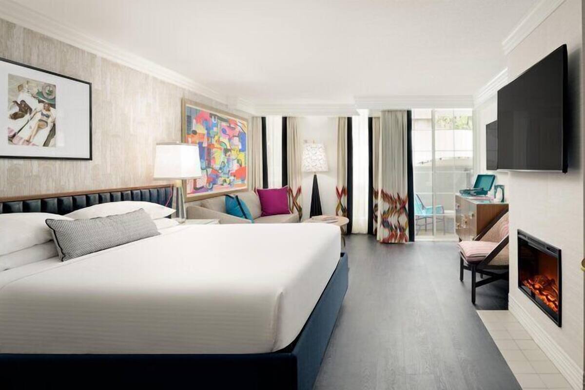 Egyptian cotton sheets, premium bedding, pillow-top beds, in-room safe