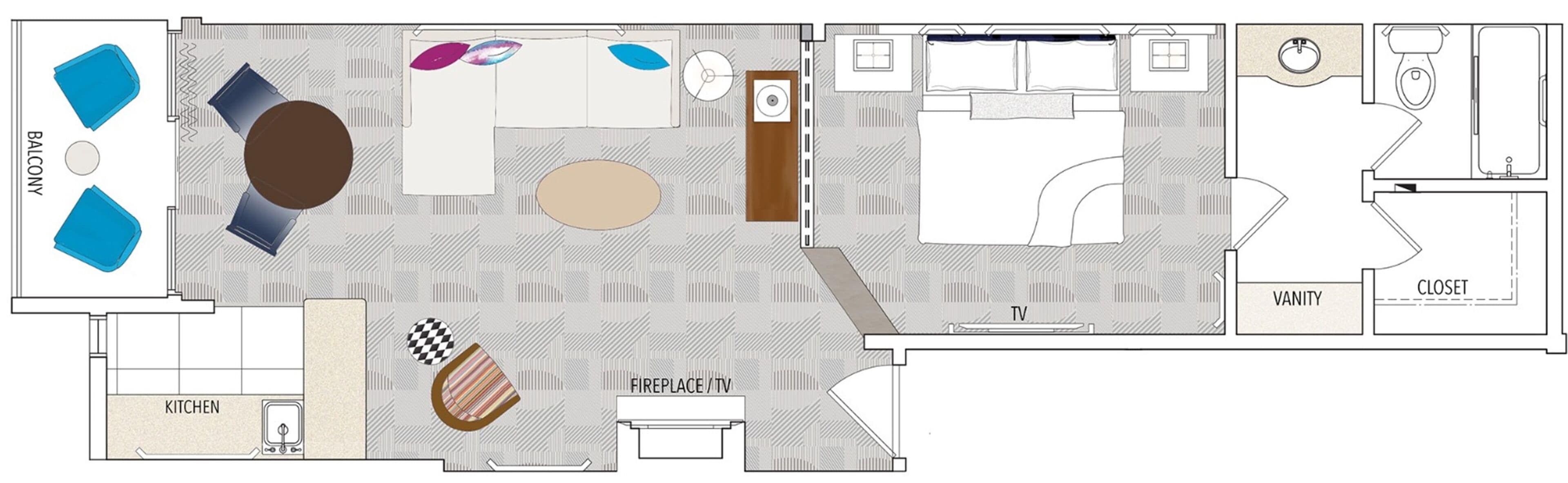 premier king suite with balcony | 1 bedroom, egyptian cotton sheets, premium bedding, pillow-top beds