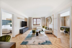 Chambre Majestueuse, 1 très grand lit (Residence) | Coin séjour