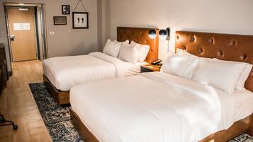 Hypo-allergenic bedding, in-room safe, desk, laptop workspace