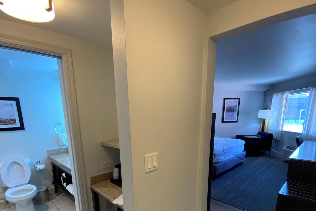 Standard Room, 1 King Bed, Kitchenette, Pool View (Shower Only)