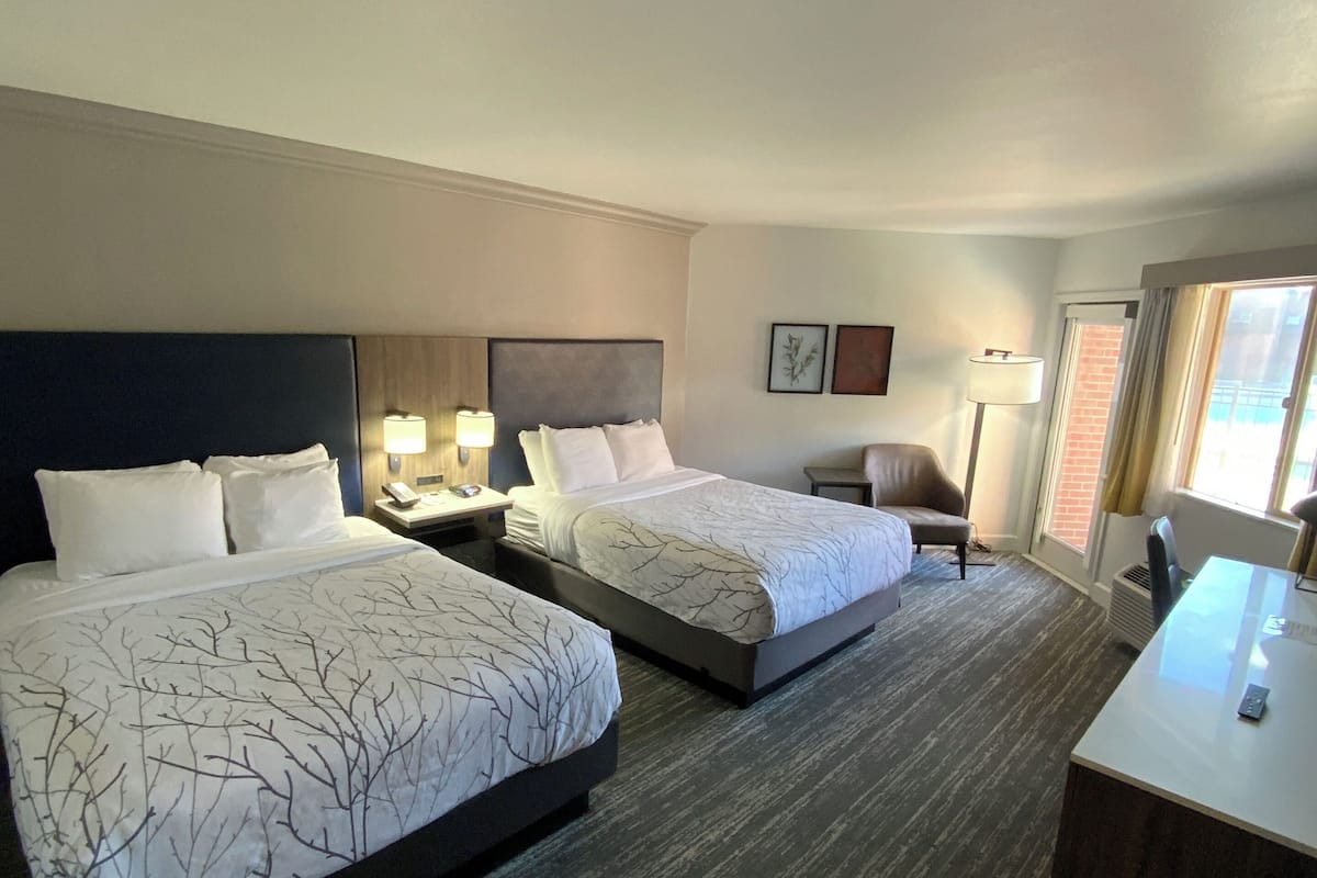 Premium bedding, pillow-top beds, in-room safe, desk