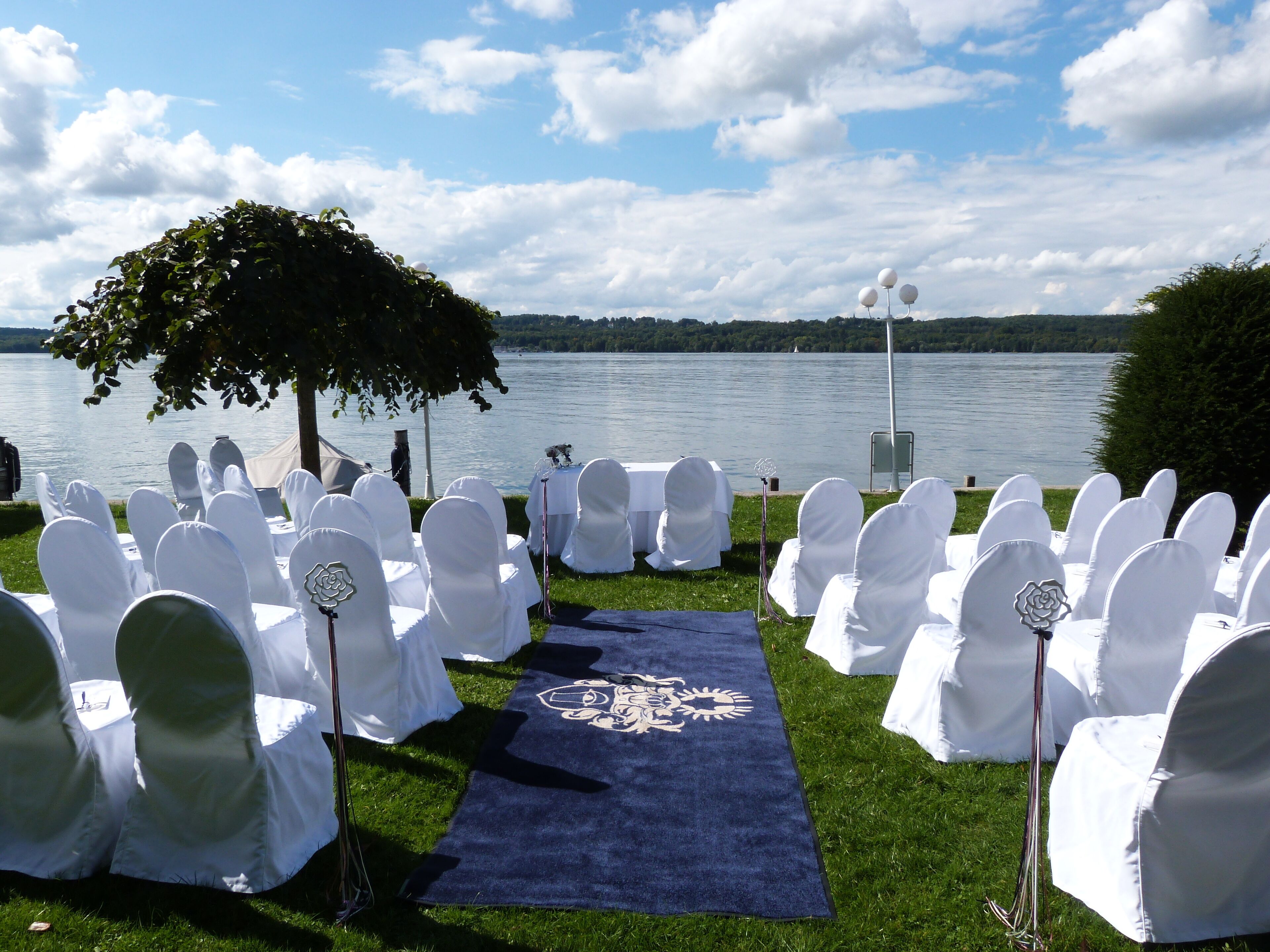 outdoor wedding area