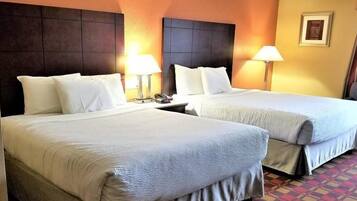 In-room safe, desk, iron/ironing board, free cribs/infant beds