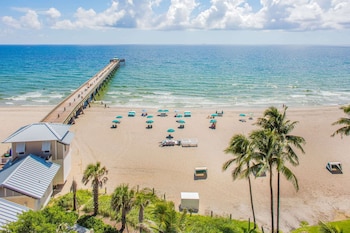 On the beach at Wyndham Deerfield Beach Resort
