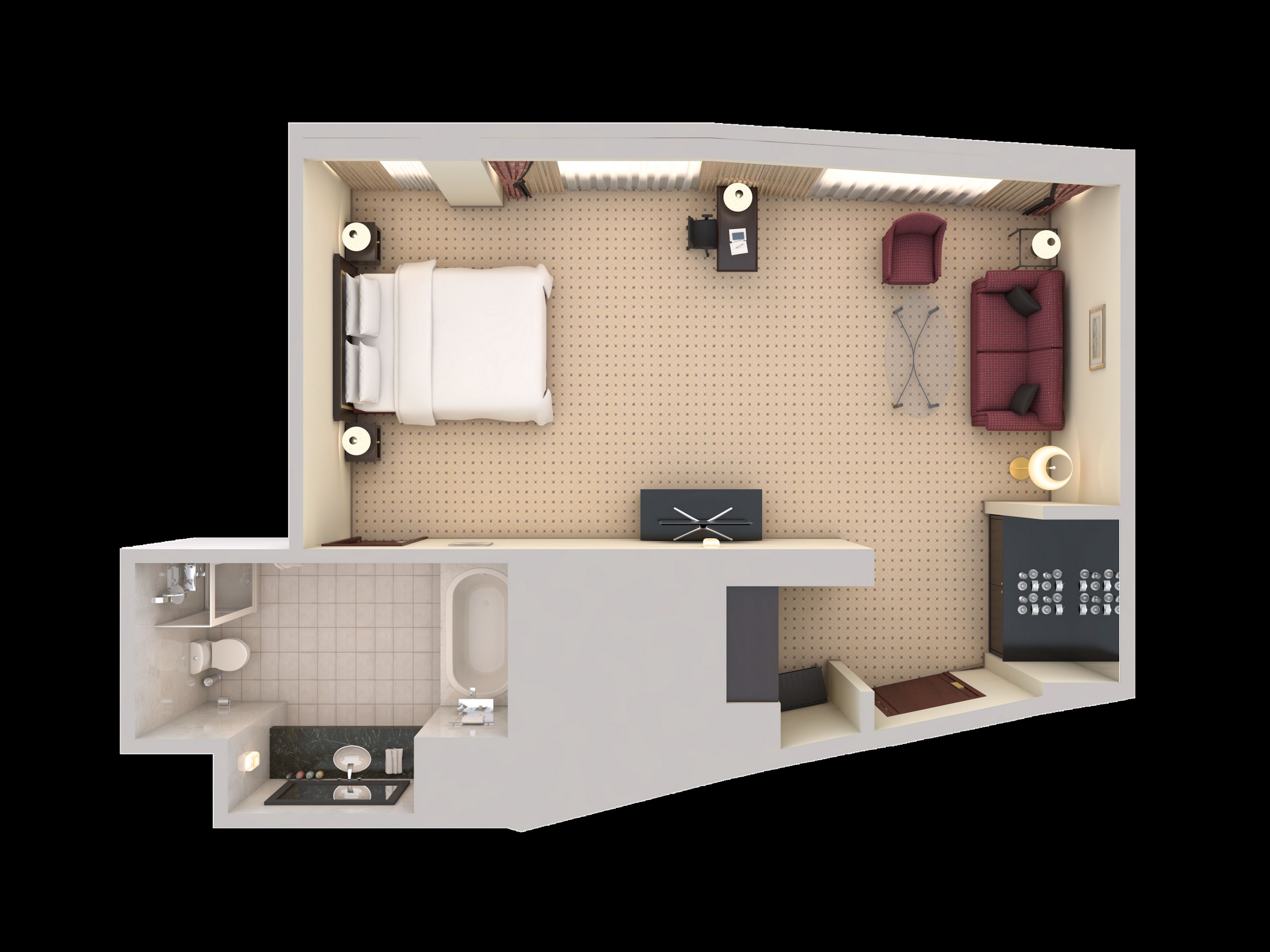 executive room, 1 king bed | minibar, in-room safe, desk, laptop workspace