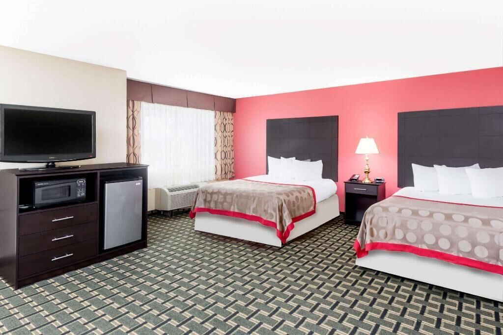 In-room safe, desk, iron/ironing board, free cribs/infant beds
