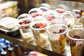 Daily to-go breakfast for a fee