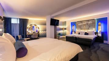 Executive Room, Multiple Beds | Premium bedding, in-room safe, desk, laptop workspace