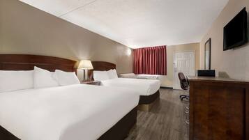 Room, Multiple Beds, Non Smoking | In-room safe, iron/ironing board, free WiFi, bed sheets
