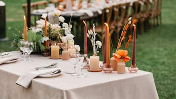 Área de bodas al aire libre