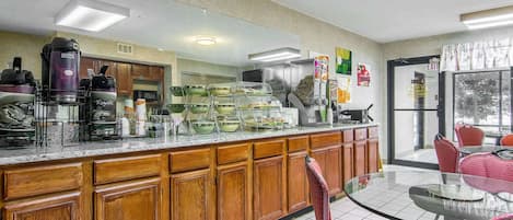 Free buffet breakfast