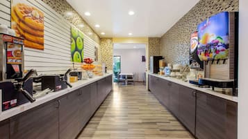Free daily buffet breakfast