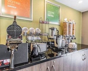 Free daily buffet breakfast