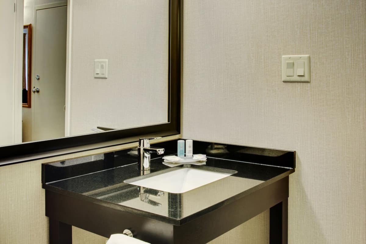 standard room, 1 queen bed | bathroom sink