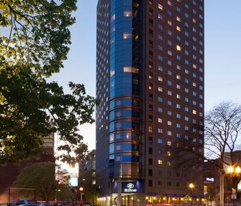 Front of property - evening/night at Hilton Boston Back Bay