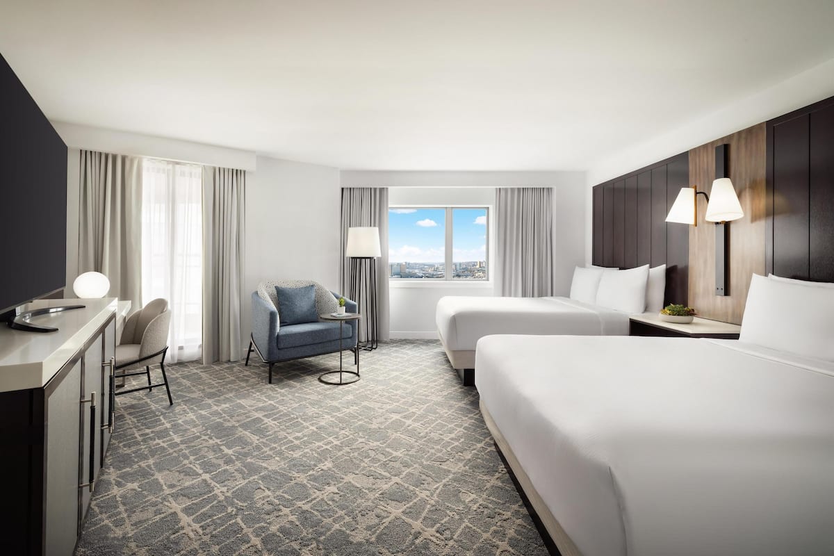 Room, 2 Double Beds, Corner | Premium bedding, down comforters, pillowtop beds, in-room safe