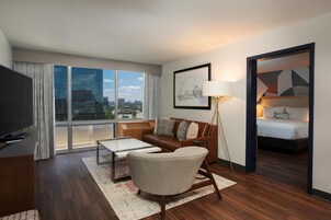 55-inch flat-screen TV with digital channels, TV, pay movies