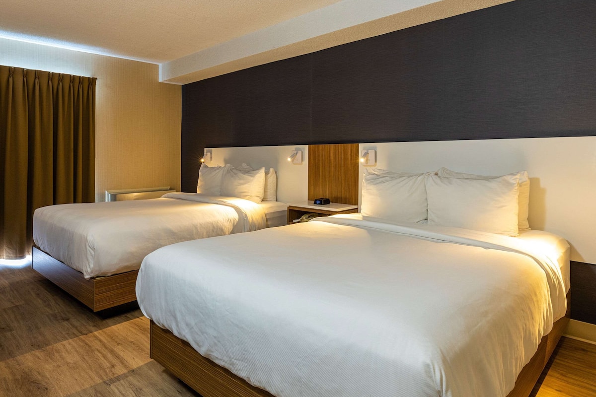 room 2 queen beds, 1st floor | premium bedding, pillow-top beds, desk, laptop workspace