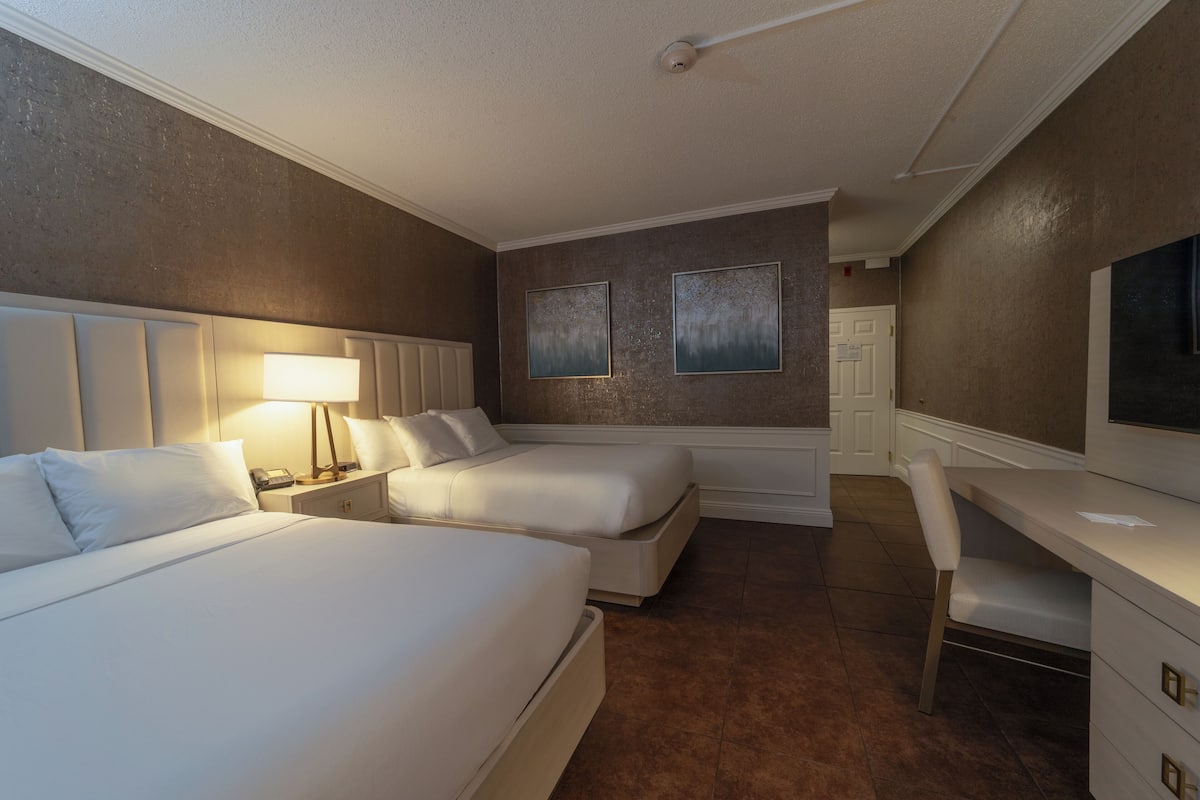 Chambre Double, 2 lits doubles (Pet) | Draps en coton égyptien, literie de qualité supérieure, surmatelas