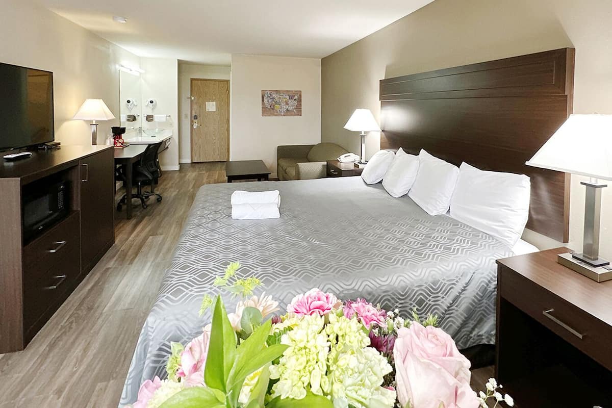 Comfort Single Room | Desk, laptop workspace, blackout drapes, iron/ironing board