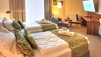 Superior Room, 2 Twin Beds | Minibar, in-room safe, desk, laptop workspace