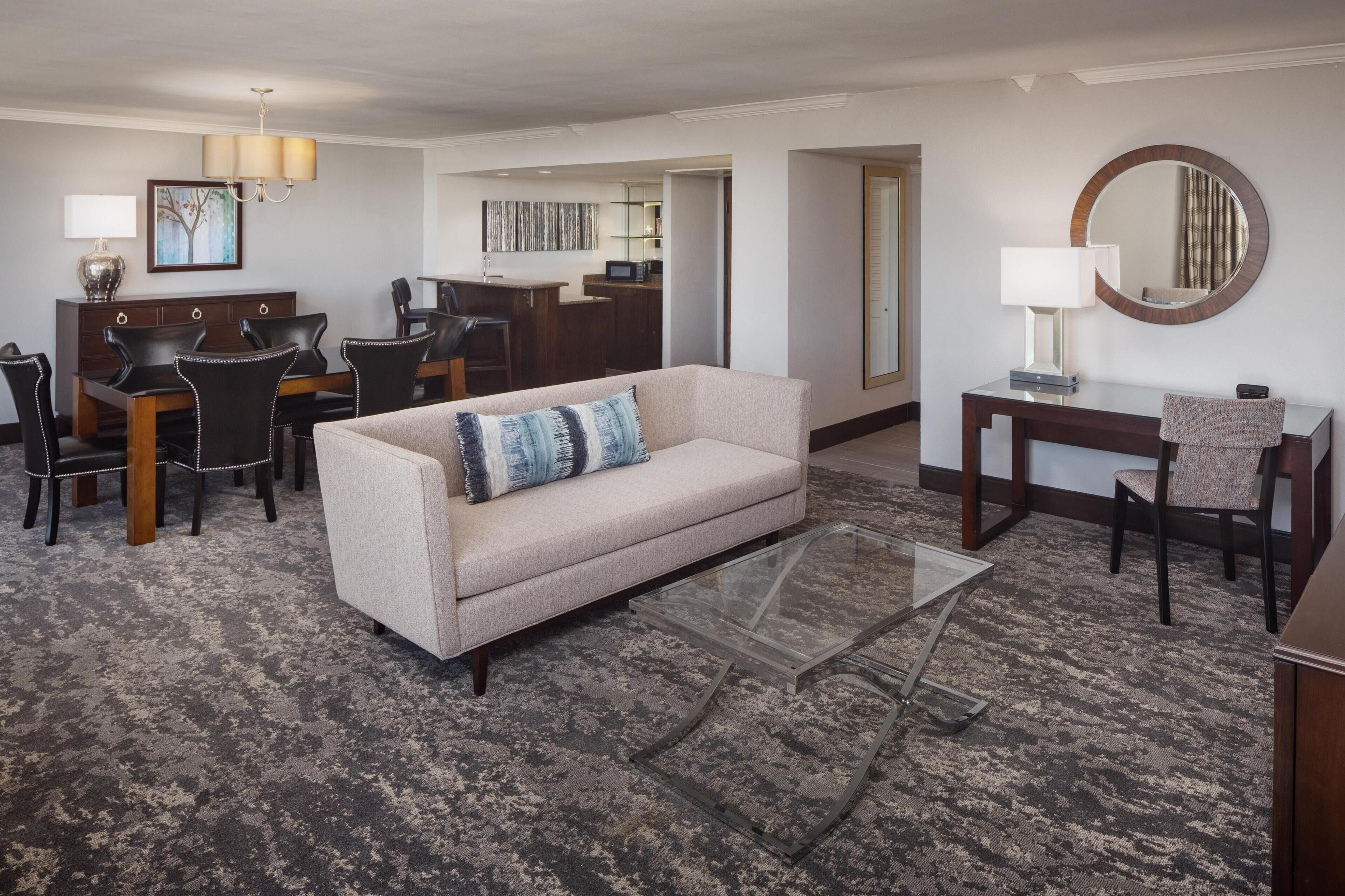 42-inch flat-screen tv with cable channels, smart tv, pay films