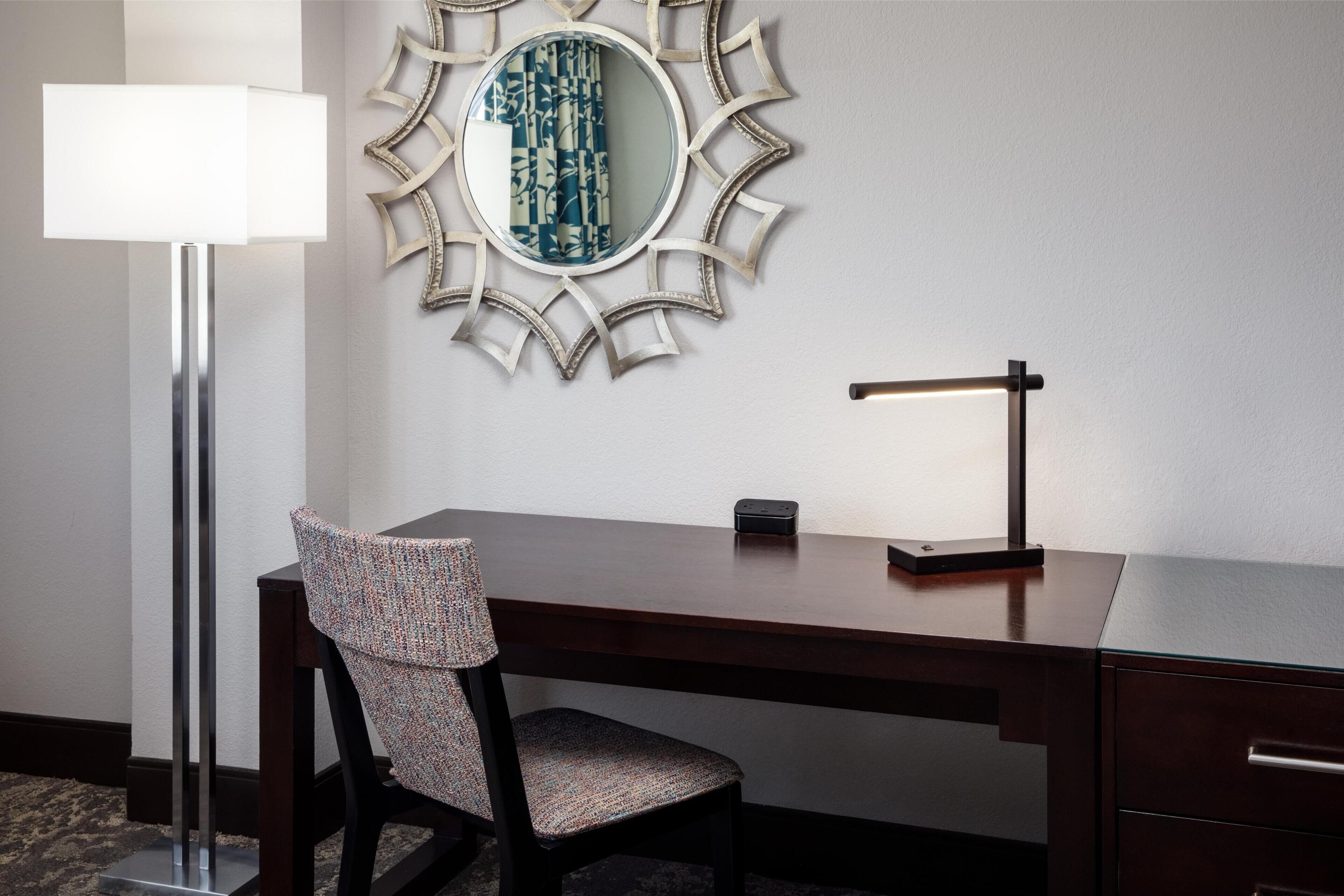 premium bedding, in-room safe, desk, laptop workspace