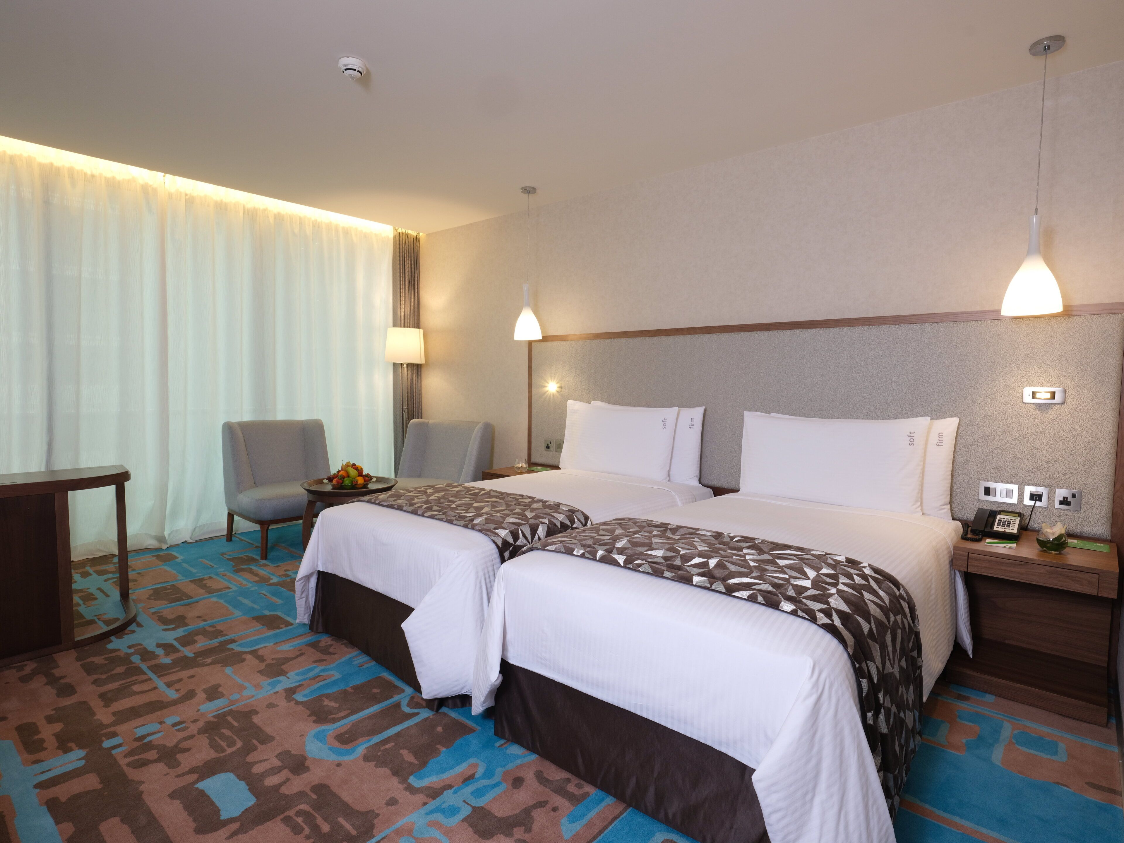 Premium Room, 2 Twin Beds (Minibar) | Minibar, in-room safe, desk, blackout drapes